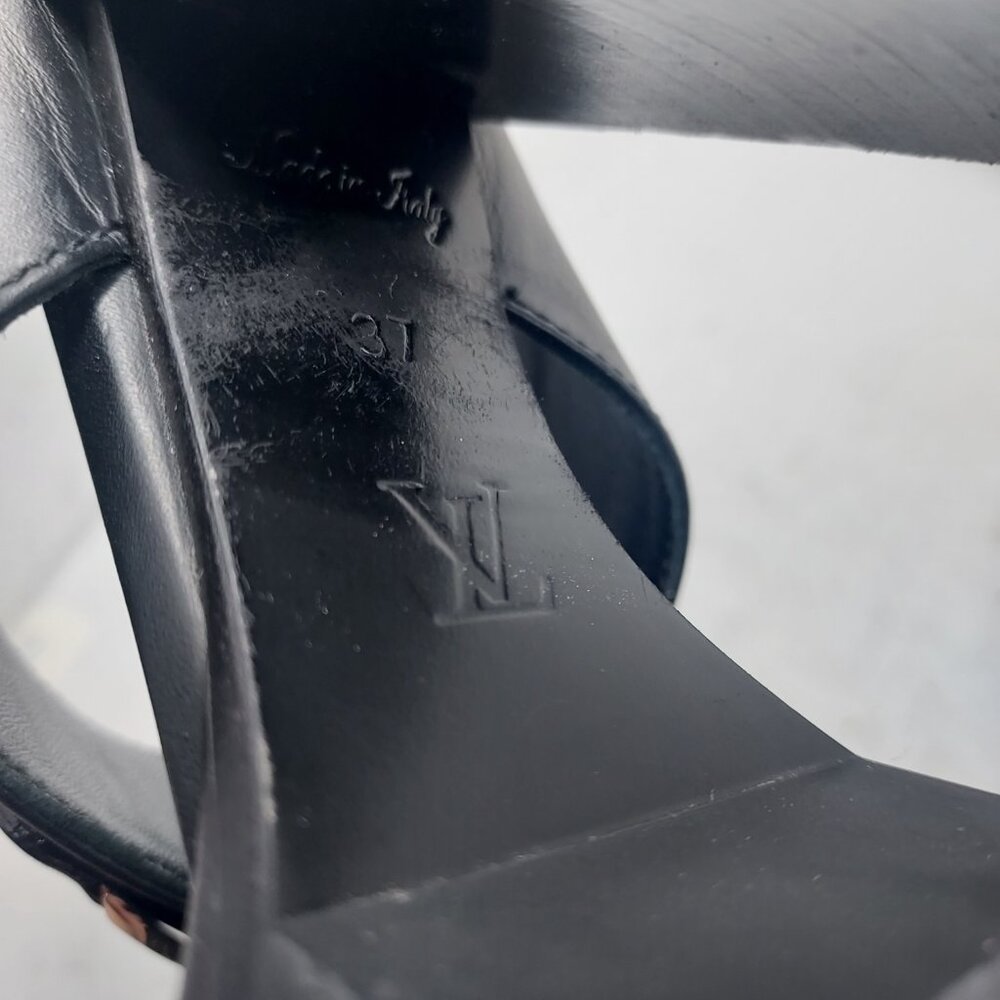 LOUIS VUITTON Black LV Star Trail Heel Sandal - Picture 7 of 12